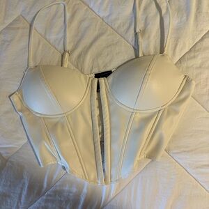 Windsor White Corset Top